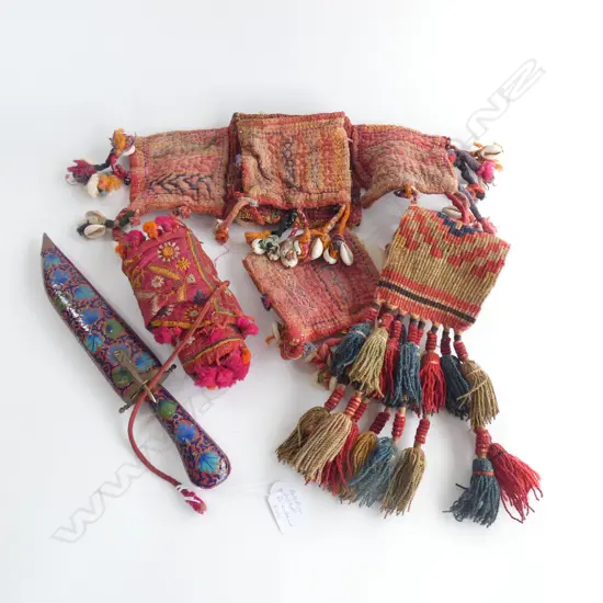 Dagger, two bags and strap.